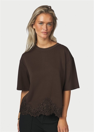 Iria lace tee Brown Neo Noir 